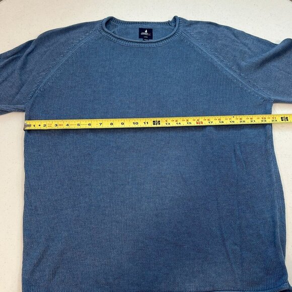johnnie-O Kordell Linen Blend Crewneck Sweater Laguna Blue Size Large NWOT - Picture 8 of 10
